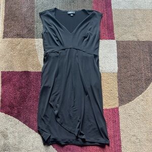 Elegant Black V-Neck Dress